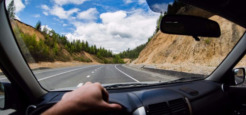 Driving on the open road