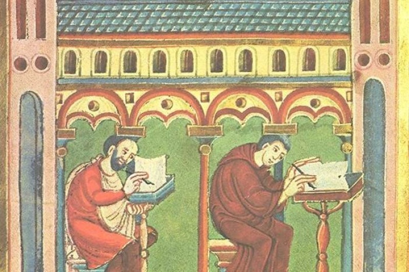 Book production in a Medieval monastic environment
